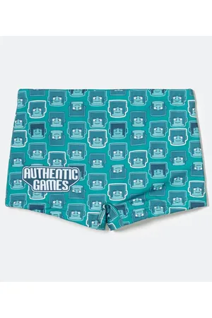 Authentic games Sunga Infantil Boxer Estampa de - Tam 5 a 14 anos