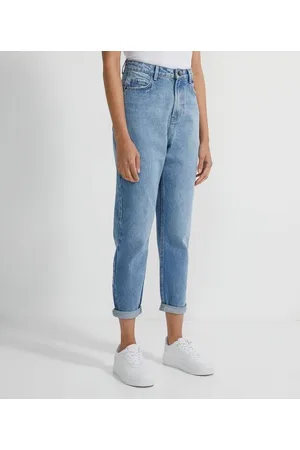 Blue Steel Calça Mom em Jeans Básica