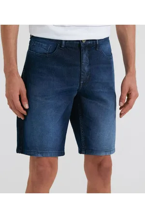Marfinno Bermuda Jeans sem Estampa