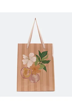 Cubus Embalagem de Presente com Estampa de Flores e Romã
