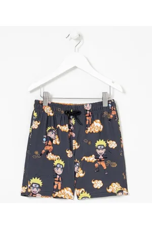 Naruto Bermuda de Banho Infantil Estampa do - Tam 5 a 14 anos