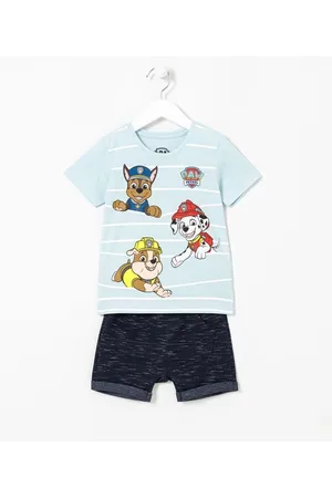 Paw Patrol Conjunto Infantil Estampa Patrulha Canina - Tam 1 a 5 anos