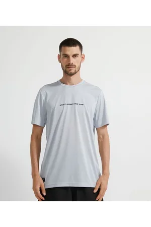 Get Over Camiseta Esportiva Estampada em lettering