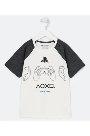 Playstation 3 Camiseta Infantil Estampa - Tam 5 a 14 anos