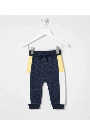Teddy Boom Calça Infantil em Moletom com Recortes Duplo na Lateral - Tam 0 a 18 meses