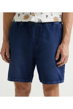 Blue Steel Bermuda Skinny em Jeans com Amarração