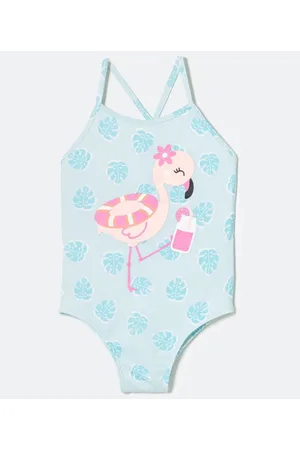 Cubus Maiô Infantil Estampa de Flamingo - Tam 1 a 6 anos