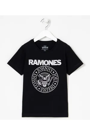 RAMONES Camiseta Infantil Mini Me Estampa - Tam 2 a 14 anos