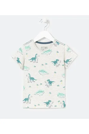 Póim (1 a 5 anos) Camiseta Infantil com Estampa Dinos - Tam 1 a 5 Anos
