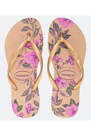 Havaianas Chinelo Slim com Estampa Floral Organic