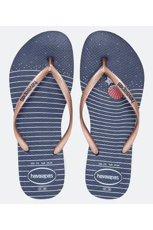 Havaianas Chinelo Slim com Estampa Fundo do Mar Nautical