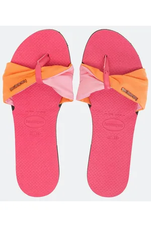 Havaianas Chinelo Slide com Laço Bicolor St Tropez