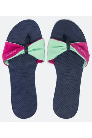 Havaianas Chinelo Slide com Laço Bicolor St Tropez