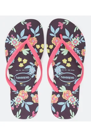 Havaianas Chinelo Slim com Estampa Floral Romance