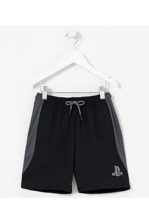 Playstation 3 Bermuda Infantil Esportiva Estampa - Tam 5 a 14 anos