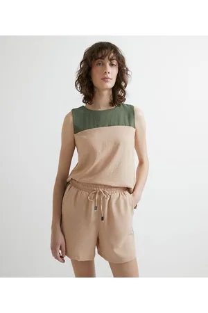 Cortelle Blusa Regata com Bloco de Cor e Barra Mullet