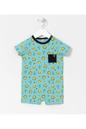Teddy Boom Macaquinho Infantil Estampas de Leão - Tam 0 a 18 meses