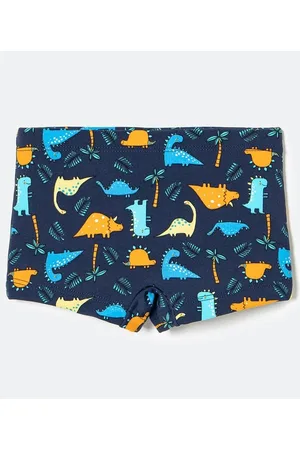 Cubus Sunga Infantil Boxer Estampa Dinos Coloridos - Tam 1 a 4 anos