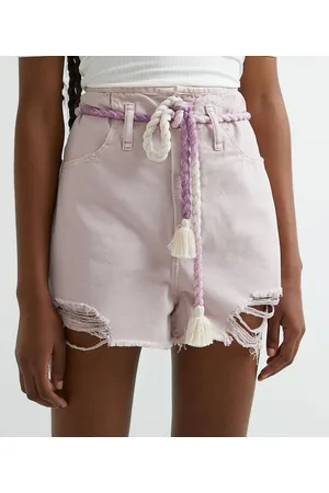 Blue Steel Short Clochard em Sarja e Cós com Cordão para Amarração
