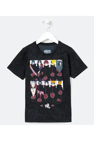 Naruto Camiseta Infantil Manga Curta Estampa - Tam 5 a 14 anos