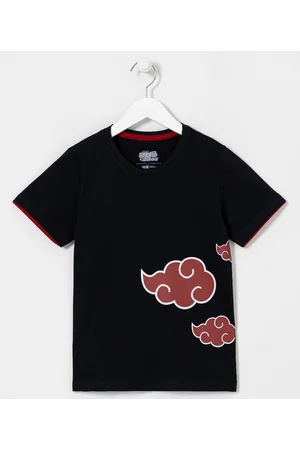 Camiseta Anime Naruto Akatsuki Nuvem Vermelha Regata Academia