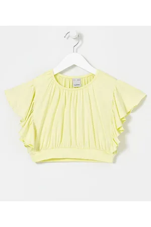 Fuzarka Blusa Infantil em Viscose Manga Babado - Tam 5 a 14 anos