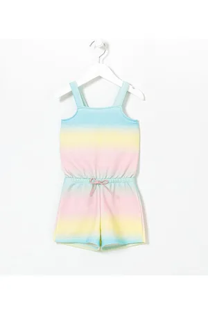 Póim (1 a 5 anos) Macacão Infantil com Estampa Tie Dye - Tam 1 a 5 Anos
