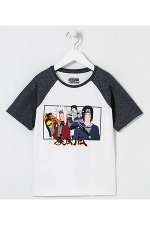 Naruto Camiseta Infantil Estampa - Tam 5 a 14 Anos