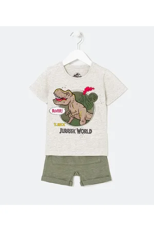 Jurassic World Conjunto Infantil com Estampa do T-Rex de - Tam 1 a 5 anos