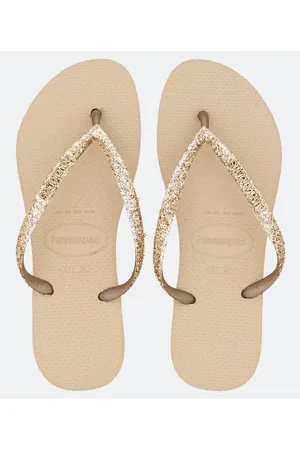 Havaianas Chinelo Tiras Finas com Glitter