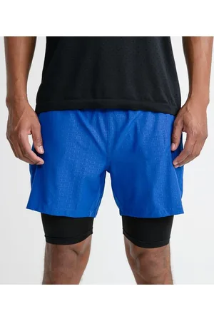 Get Over Bermuda Esportiva com Short de Compressão e Estampa em Lettering