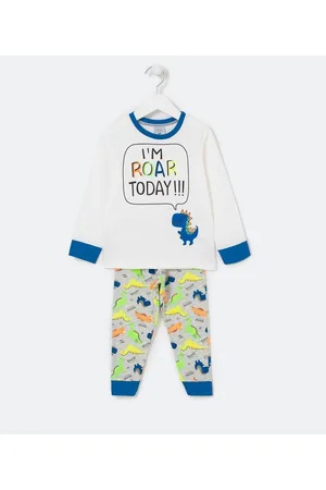 Cubus Pijama Infantil Longo Estampa de Dinossauro - Tam 1 a 4 anos