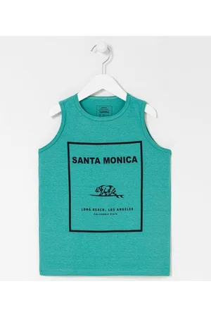 Fuzarka Regata Infantil com Estampa de Urso California - Tam 5 a 14 anos