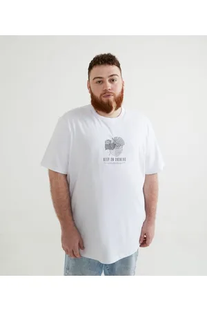 Blue Steel Camiseta Costela de Adão "Keep on Growing" - Plus Size