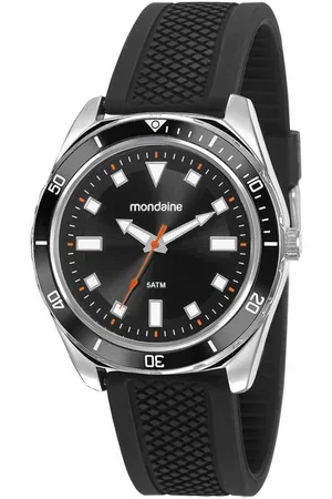 Mondaine Kit Relógio com Pulseira em Silicone e Caixa em Metal 53769G0MVNI2KB