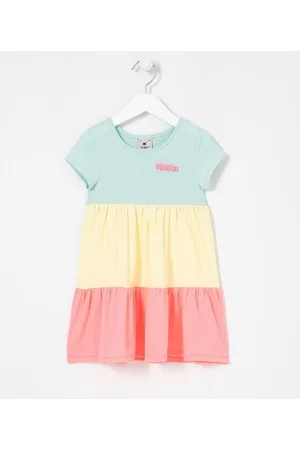 Póim (1 a 5 anos) Vestido Infantil Recortes Marias - Tam 1 a 5 anos