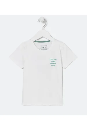 Póim (1 a 5 anos) Camiseta Infantil com Estampa Margaridas - Tam 1 a 5 anos