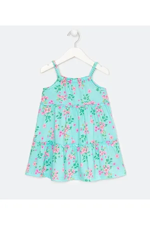 Póim (1 a 5 anos) Vestido Infantil Marias com Estampa Floral - Tam 1 a 5 anos
