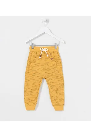 Póim (1 a 5 anos) Calça Infantil em Moletom Mescla - Tam 1 a 5 anos