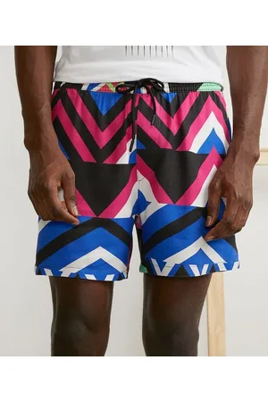 Criola Bermuda em Viscose com Estampas Zigue-zague