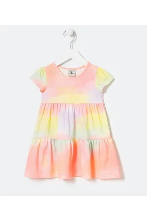 Póim (1 a 5 anos) Vestido Infantil Marias Tie Dye - Tam 1 a 5 anos