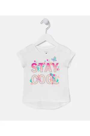 Póim (1 a 5 anos) Blusa Infantil Lettering Stay Cool - Tam 1 a 5 anos