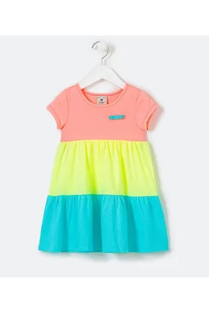 Póim (1 a 5 anos) Vestido Infantil Marias com Lacinho Gorgurão - Tam 1 a 5 anos