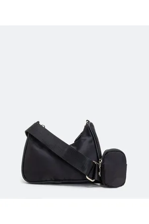 Satinato Bolsa Transversal Mini Bag com Porta Moedas
