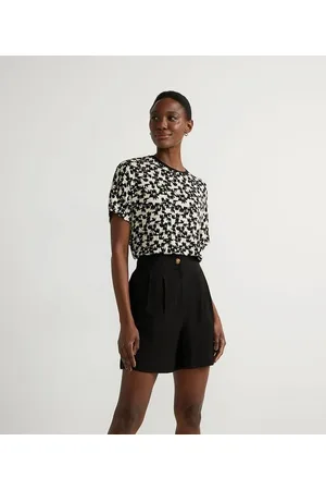 Cortelle Blusa Manga Curta em Viscolycra Estampa de Elefantes