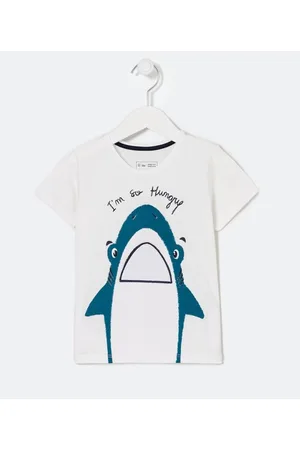 Póim (1 a 5 anos) Camiseta Infantil Manga Curta com Estampa Interativa - 1 a 5