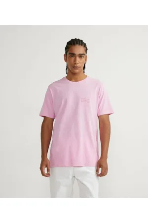 Blue Steel Camiseta Manga Curta com Estampa em Lettering