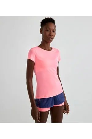 Get Over Camiseta Esportiva Básica em Poliamida com Manga Curta