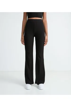 Blue Steel Calça Flare em Viscose Canelada