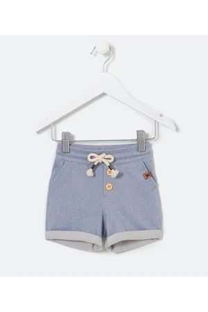 Teddy Boom Bermuda Infantil em Moletom com Bolsos - Tam 0 a 18 meses